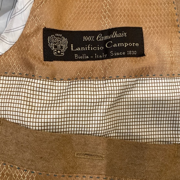 Tasso Elba 100% Camelhair Tan Sport Jacket; Size: 42L - Picture 2 of 4